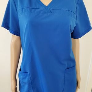 Dickies Balance Scrub set size L Royal blue with elastic panels in shirt, LN